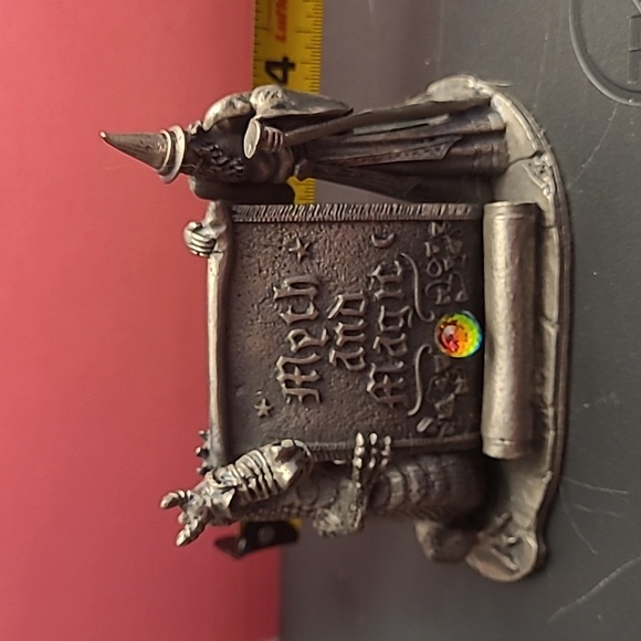 Myth and Magic The Magical Encounter Pewter Dragon Wizard Crystal Figure - Picture 6 of 7